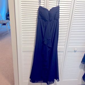 Navy blue bridesmaid dress